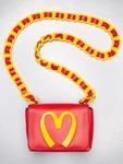 Moschino By Jeremy Scott A/w 2014 "mcdonald's" Mini Crossbody Bag. Fixed Price $348.78.