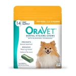 Oravet Dental Chews For Dogs, Oral Care And Hygiene Extra Small 3.... Fixed Price $29.88.