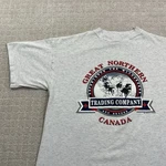 Vintage 90S Canadian Dog Sledding Sz Large Great Northern Trading Company Tshirt. Fixed Price $14.95.