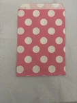 25 Pink Polka Dot Can Be Used For Treats Party Bags.. Fixed Price $8.95.