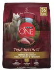 Purina One True Instinct Natural Dry Dog Food High Protein Venison Kibble 36 Lb. Fixed Price $47.25.