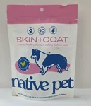 Native Pet Omega Skin + Coat Supplement 30 Chews For Dogs Healthy Shiny Fur. Fixed Price $9.66.