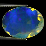 5.35 Ct Natural Ethiopian Faceted Opal Gemstone Multi Color Oval Cut. Fixed Price $226.09.