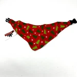 Elmos Closet Double Sided Pet Holiday Bandana Medium With Clip Trees Candy Canes. Fixed Price $11.99.