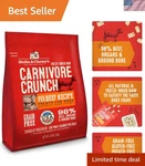 Carnivore Crunch Freeze-dried Dog Treats Grain-free Beef Recipe 3.25 Oz. Fixed Price $26.59.