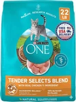 Purina One Natural Dry Cat Food, Tender Selects Blend With Real Chicken, 22 Lbs. Fixed Price $33.99.