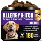 Dog Allergy & Relief Chews With Probiotics Anti-itch Pet. Fixed Price $19.99.