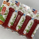 Lot Of 4 Nylabone Power Beef Extreme Chewer Dog Dental Toy DURACHEW/U6B. Fixed Price $11.25.