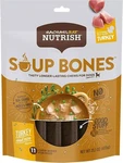 Rachael Ray Nutrish Soup Dog Treats, Turkey Rice Flavor, 11 BONES.EX.7/24. Fixed Price $19.00.