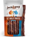 Jack&pup 12" Bully Twists Odor Free Sticks For Dogs Single Ingredie.... Fixed Price $42.27.