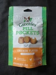 Greenies Pill Pockets For Dogs Chicken Flavor Tablet Size 30 Count 3.2 Oz. Fixed Price $10.45.