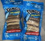 2 Bags Dingo Delights Chicken Dog Treats 9-COUNT Rawhide Free For All Sizes. Fixed Price $10.79.