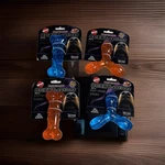 4 Pack, Spot Scent-sations Infused Dog Toy Trident & Bone Bacon Flavor 5". Fixed Price $22.49.