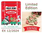 Milk-bone Holiday 24 Oz Crunchy Biscuit Treats Dogs Of All Sizes Collectible Tin. Fixed Price $15.49.