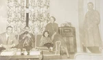 1950S Family Lounging Living Room Man Holding Dog Radio Girl Lady Mcm Photo. Fixed Price $12.99.