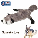 Dog Squeaky Plush Raccoon For Aggressive Chewers With Pet. Fixed Price $9.99.