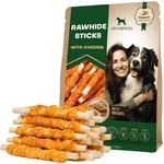 Beloved Pets Rawhide Sticks Wrapped With Chicken Natural Dog Treats 10.6 Oz. Fixed Price $24.64.