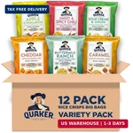 Quaker Rice Crisps, 6 Flavor Variety Pack, 12 Count. Fixed Price $24.50.