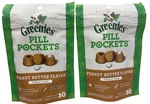 Lot Of 2 Greenies Chewy Dog Pill Pockets Peanut Butter Tablet Size Treats. Fixed Price $12.00.