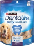 Daily Oral Care Treats For Large Dogs, Chewy Dental To Freshen Breath. Fixed Price $34.58.