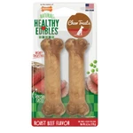 Nylabone Healthy Edibles Twin Pack Roast Beef Flavor Dog Treats. Fixed Price $10.95.