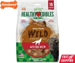 Nylabone Healthy Edibles Dog Chew Treat Long Lasting Wild Bison Flavor 16CT. Fixed Price $17.95.