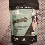 Pet Honesty Brush Buddies All Natural Dental Treats For Dogs Long Lasting. Fixed Price $18.54.