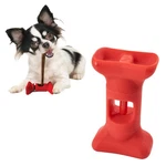 Small Red Dog Treat Holder For Bully Sticks And Yak Cheese With Safety Design. Fixed Price $11.49.