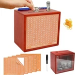 10000 Savings Challenge Box With Photo Display Customizable Wooden Piggy Bank. Fixed Price $29.50.