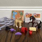 Kenner 1993 Littlest Pet Shop Zoo Indian Ponies Appaloosa And Palomino Horse Toy. Fixed Price $25.00.
