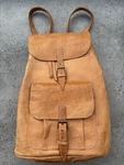 Beverly Hills Bag Lady Backpack Natural Cowhide Leather Purse. Fixed Price $19.95.