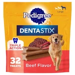 Pedigree Dentastix Dog Dental Treats, Large Breed 32 Count (pack Of 1). Fixed Price $21.81.