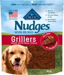 Nudges Grillers Natural Dog Treats, Made In The Usa With Real Steak, 16-OZ Bag. Fixed Price $19.99.