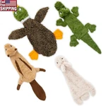 Stuffless Dog Chew Toys Crunchy Squeaky Animal Design No Stuffing Pet Play. Fixed Price $17.95.