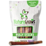 Nature Gnaws Bully Sticks For Dogs 11-12" (8OZ) Ounce (pack Of 1), Natural. Fixed Price $36.40.