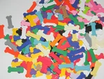 Dog Puppy Bone Cut Outs Confetti Birthday Party Decorations Scrapbooking. Fixed Price $9.99.