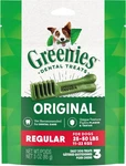 Greenies Original Regular Dental Dog Treats, 3 Oz. Count (pack Of 1), Other. Fixed Price $8.69.