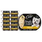 Cesar Simply Crafted Chicken Wet Dog Food Meal Topper 10 Pack 1.3 Oz Trays. Fixed Price $32.34.