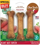 Healthy Edibles Natural Chews Long Lasting Roast Beef Flavor Treats For Dogs. Fixed Price $6.28.
