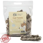 Eli Cod Skin Twists Dog Treat Natural Crunchy 2 Lbs. Fixed Price $100.00.