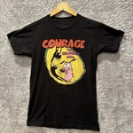 Vintage Courage The Cowardly Dog Monster Shadow Graphic Tee Unisex Cotton. Fixed Price $7.99.