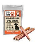Pets Plus Bully Sticks 6 5-PACK Natural Dog Chews Low Odor High Protein. Fixed Price $21.99.