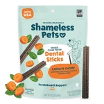 Shameless Pets Dental Sticks 7.2OZ Orange Treats For Healthy Teeth And Coat. Fixed Price $11.99.