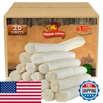 Cowdog Chews Retriever Roll 9-10 Inch All Natural Rawhide 20 Pack. Fixed Price $51.38.