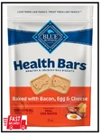 Blue Buffalo Health Bars Natural Crunchy Dog Treats Biscuits, Bacon, Egg & Chees. Fixed Price $7.40.