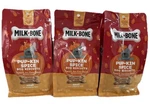 (3) Milk-bone Limited Edition Pumpkin & Spice Flavor Biscuit Dog Treats, 8 Ounce. Fixed Price $21.51.