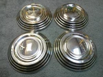 Excellent Dog Dish Poverty Hubcaps 1957 - 1960 Desoto ? No Dents Or Dings. Fixed Price $150.00.