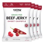 Gourmet Sweet Chipotle Jerky Pack Of 4 Healthy Beef Turkey Snack Treats. Fixed Price $53.29.