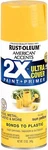 Rust-oleum American Accents Ultra Cover 2X Gloss Sun Yellow Spray Paint And Prim. Fixed Price $9.99.