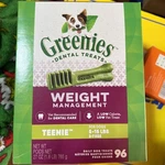 Greenies Weight Management Teenie Size 96 Count 27 Oz Exp 09/26 01. Fixed Price $22.00.